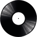 Rotating vinyl record